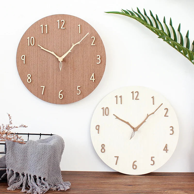 Axya Modern Wooden Wall Clock Simple and Fashionable Home Decor Piece