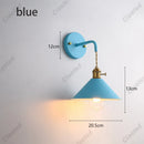 Axyaa Color Iron Wall Lamp for Living Room, Bedroom, Hallway - Retro Creative LED Lighting
