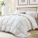 Axyaa Luxury Queen Size Down Feather Comforter - All Season Fluffy Duvet Insert