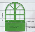 Axyaa Wrought Iron Window Flower Pot Wall Hanging Vase for Garden Balcony Decor