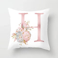 Axyaa Sweet Pink Alphabet Pillowcase for Home Decor