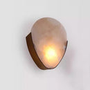Axyaa Metal Marble Droplet Wall Lamp: Modern Italian Luxury for Bedroom, Staircase & Corridor