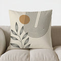Axyaa Leaf Pattern Throw Pillow Cover for Sofa, Bedroom, Car – Abstract Design