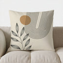 Axyaa Leaf Pattern Throw Pillow Cover for Sofa, Bedroom, Car – Abstract Design