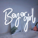 Axyaa Baby Neon Sign LED Lights, Gender Reveal Party Decoration