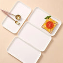 Axya White Plastic Tray: Simple Multi-function Storage for Home Kitchen and Bathroom