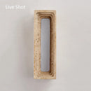 Axyaa Yellow Stone LED Wall Lamps - Modern Wabi Sabi Decor for Living Room