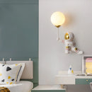 Axyaa Astronaut Wall Light for Boys Room: Resin, G9 Bulb, Bedside Night Lamp