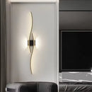 Axyaa Modern Gold/Black Remote Control Wall Lights for Bedroom and Living Room