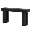 Axyaa Farmhouse Wood Console Table, 63-Inch Entryway Sofa Table for Hallway