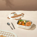Axyaa Kids Stainless Steel Lunch Box Set with Cutlery & Carry Bag