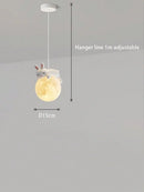 Axyaa Resin Animal Pendant Lights: Kids Room Hanging Lights with Cute Animal Modeling