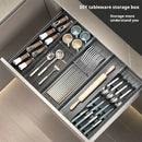 Axyaa Aluminum Cutlery Drawer Organizer Tray for Kitchen Cabinet Storage