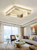 Axyaa Crystal LED Square Ceiling Light for Home Decor & Living Room