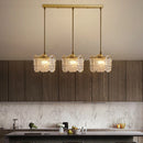 Axyaa Glass LED Pendant Lights for Indoor Lighting, Luxury Ceiling Lamp for Bedside, Bathroom, Bar, Restaurant