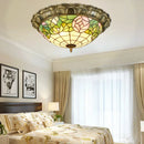 Axyaa Round Glass LED Ceiling Light - European Retro Style for Home Lighting