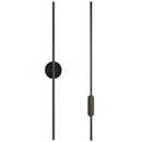 Axya Linear Tube LED Wall Lamp Up Down Black Sconce