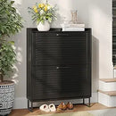 Axyaa 3-Door Shoe Storage Cabinet: Entryway Organizer, Freestanding Slim Design