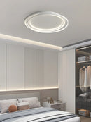 Axyaa Circular LED Bedroom Ceiling Lamp - Modern Nordic Minimalist Lighting for Home