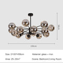 Axyaa Glass Ball Pendant Light for Modern Living and Dining Room Lighting