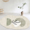 Axyaa Creative Arts Irregular Rug for Bedroom Home Decor Anti-Slip Living Room Carpet