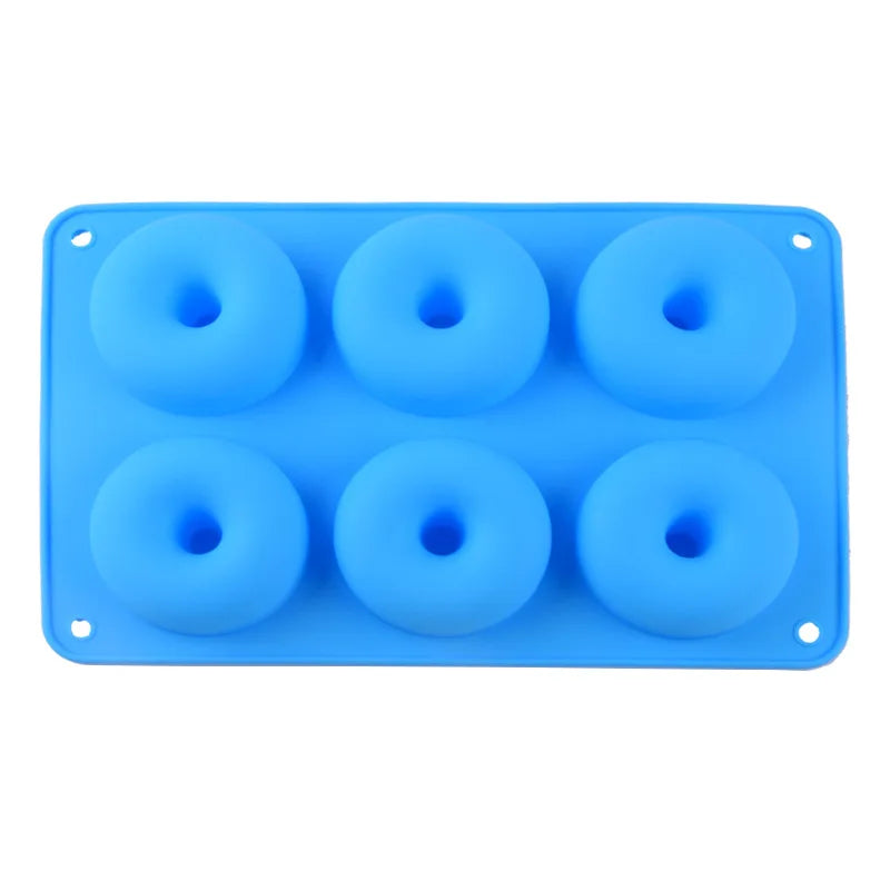 Axyaa Silicone Donut Mold: Non-Stick DIY Baking Pastry Tools for Cakes, Cookies & Chocolates