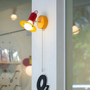 Colorful Chain Switch Wall Sconce by Axyaa for Bedroom, Parlor, Aisle - Art Deco Style