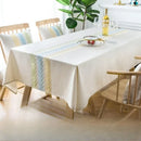 Axyaa Rectangular Tablecloth Fabric Imitation Cotton and Linen Small Fresh