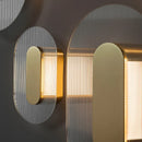 Axya Round Glass Wall Light Luxury Bedside Bedroom Wall Lamp