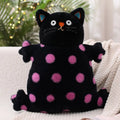 Axyaa Pink Cat Plush Hugging Pillow - Kids Stuffed Kitten Toy