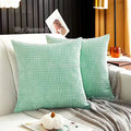 Axyaa Solid Color Graininess Cushion Cover Sofa Decor Lumbar Pillow Case