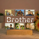 Personalized Acrylic Lamp with Photo & Text, Axyaa Bedroom Night Light Gift