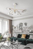 Axya Modern Eye Protection Lamp: Nordic Luxury Chandelier for Living Room, Bedroom, Dining Area