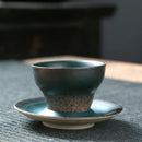 Axyaa Retro Flower Ceramic Coffee Cup Set - Japanese Style Home Decor