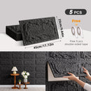 Axyaa 3D Stereo Rock Brick Wall Stickers | Self-Adhesive Slate Tiles | Indoor/Outdoor Décor
