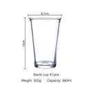 Axyaa Glass Milk Tea Cup Set with Straw for Trendy Breakfast & Coffee Enjoyment