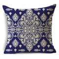 Axyaa Blue & White Porcelain Pattern Pillowcase - Sofa Decor 40cm/45cm/50cm