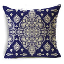 Axyaa Blue & White Porcelain Pattern Pillowcase - Sofa Decor 40cm/45cm/50cm