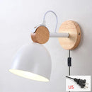 Axyaa Wooden E27 Wall Lamp Sconce for Indoor Home Decoration