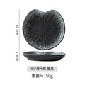 Axyaa Ceramic Japanese Style Irregular Bone Saucers for Cakes, Snacks, Fruits