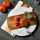 Axyaa Wood Marble Cutting Board Kitchen Gadgets Serving Board Kitchen Accessories