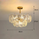Axyaa Crystal Chandelier: French-style Light Luxury for Modern Living Room, Dining Room & Hall