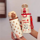 Axyaa Kawaii Christmas Stainless Steel Thermal Water Bottle