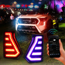 Axyaa RGBW DRL: Toyota Tacoma 2024-2025, 64 Colors, Daytime Running Lights, APP Control