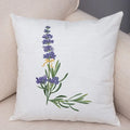 Axyaa Lavender Letter Sofa Cushion Cover for Home Car Living Room Bedroom Decor
