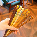 Axyaa Panda Chopsticks: Reusable Alloy Korean Sushi Non-Slip Dividing Meals Dinnerware