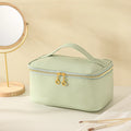 Axyaa Korean Square Travel Cosmetic Bags - Makeup Brush Toiletry Organizer