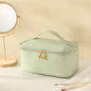 Axyaa Korean Square Travel Cosmetic Bags - Makeup Brush Toiletry Organizer