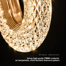 Axya Crystal LED Pendant Lamps for Modern Indoor Home Lighting