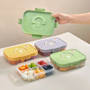 Axyaa Clear Compartment Lunch Box for Kids - Portable Sealed Bento Container